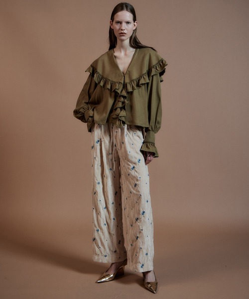 SEE BY CHLOE シーバイクロエ　花柄レースロングスカート　シルク混 SEE BY CHLOE（シーバイクロエ） フレアスカート 40 ブラック