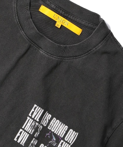 「UNION(UNION TOKYO)」 半袖Tシャツ LARGE ブラック メンズ_画像4