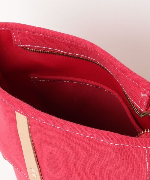 「HeM」 ワンポイントショルダーバッグ - レッド レディース_画像4