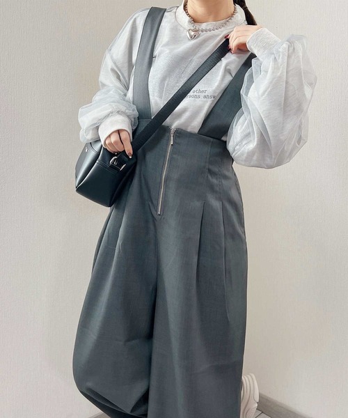 「GeeRA」 パンツ X-LARGE チャコール レディース_画像9