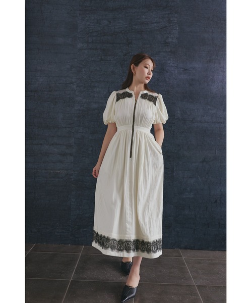 Her lip to ワンピース 半袖 Aurelia Front Zip Dress : ZOZOTOWN