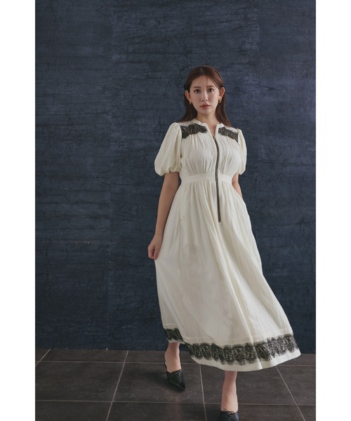 Her lip to ワンピース 半袖 Aurelia Front Zip Dress : ZOZOTOWN