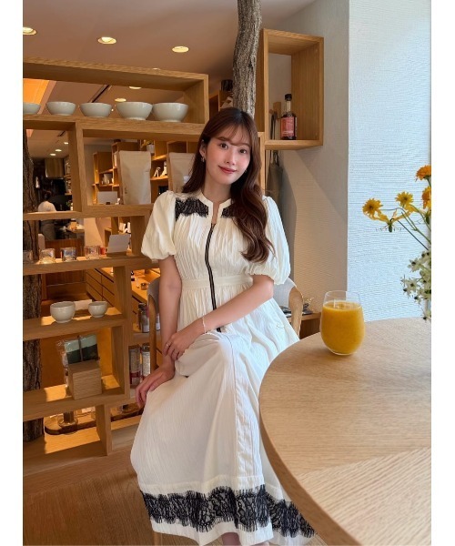 Her lip to ワンピース 半袖 Aurelia Front Zip Dress : ZOZOTOWN