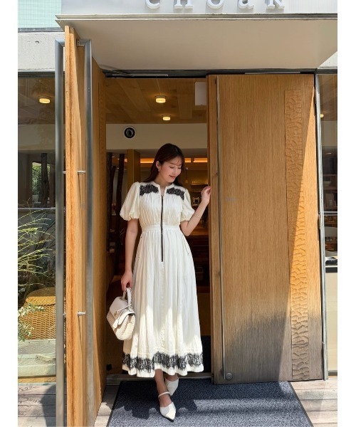 Her lip to ワンピース 半袖 Aurelia Front Zip Dress : ZOZOTOWN