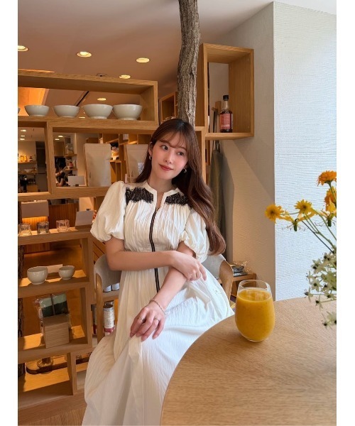 Her lip to ワンピース 半袖 Aurelia Front Zip Dress : ZOZOTOWN