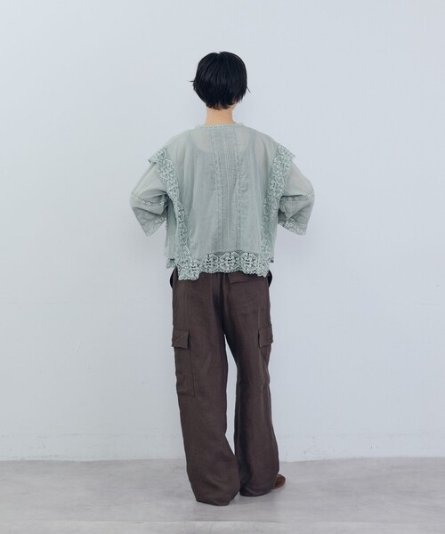 ADIEU TRISTESSE（アデュートリステス） ブラウス シャツ インドレース