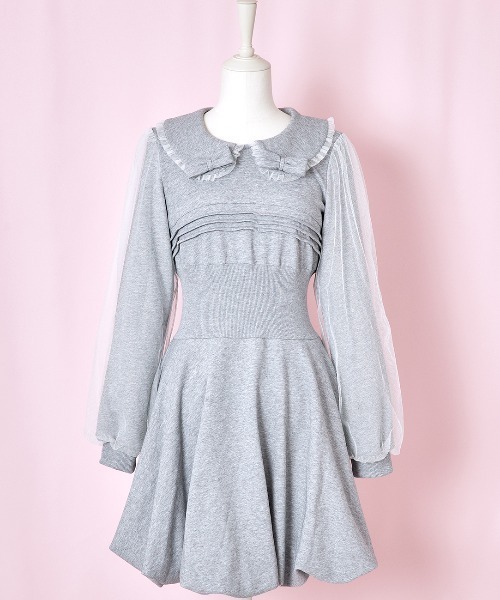 「Lolime by mellfy memory」 長袖ワンピース M ピンク レディース_画像2