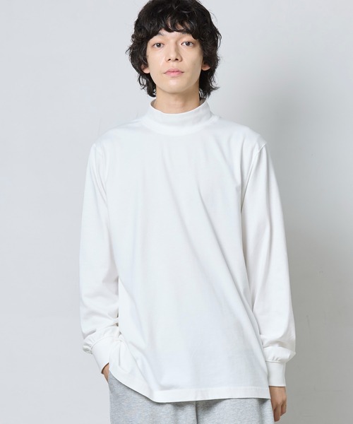 【美品】NBB WEEKEND モックネックシャツ L.L.Bean（エルエルビーン） tシャツ ケアフリー・アンシュリンカブル