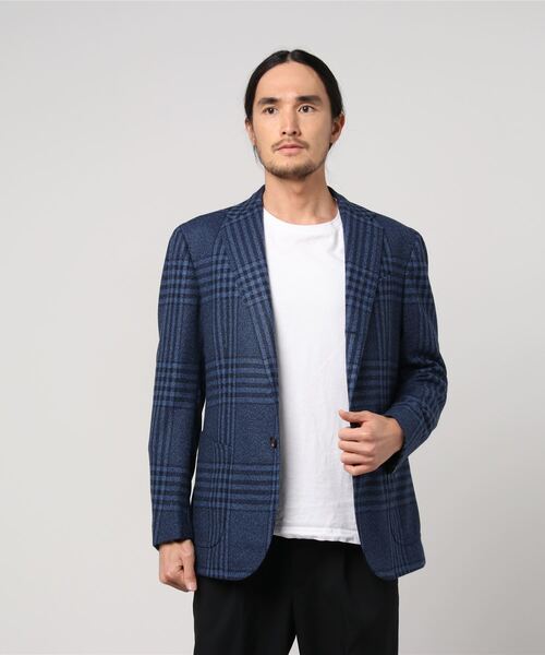 ジャケット テーラードジャケット STILE LATINO / チェック柄カシミア 