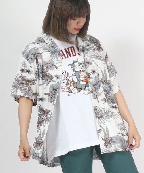 シャツ 無地・総柄レーヨンアロハシャツ メンズ レディース ユニ