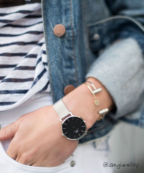 Daniel Wellington 腕時計 PETITE STERLING 36mm メンズ