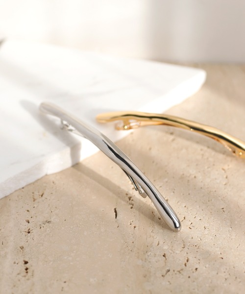 ANEMONE（アネモネ） ヘアクリップ ニュアンスメタルロングバレッタ