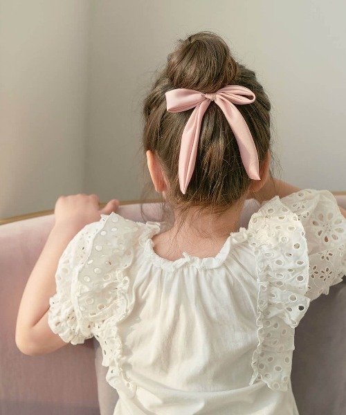 大好評♡チュールリボン♡ヘアゴム♡ペア 下向き♡emuribbonリボンヘアゴム ヘアゴム Plus+na Ribbon 通販
