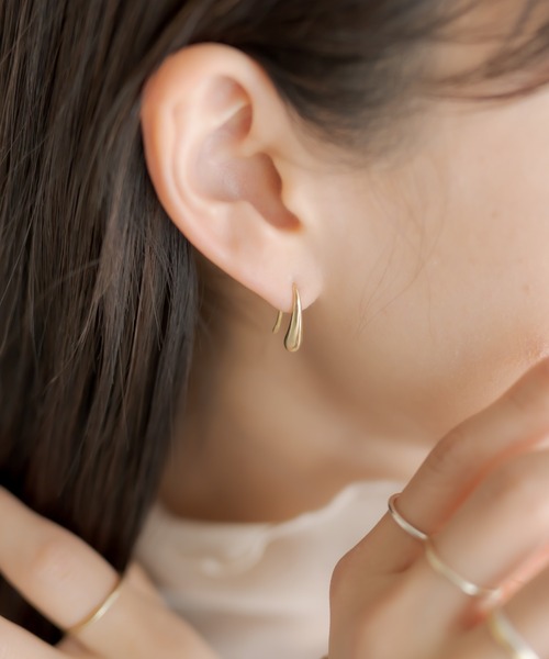 ear PAPILLONNER ピアス シルバー925 プチ涙ピアス レディース