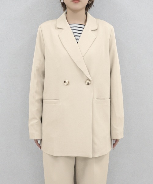 Isn't She？ ジャケット テーラードジャケット ダブルボタン