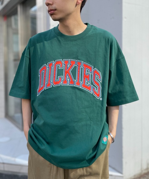 Dickies（ディッキーズ） tシャツ 「Dickies」天竺カレッジアップリケ