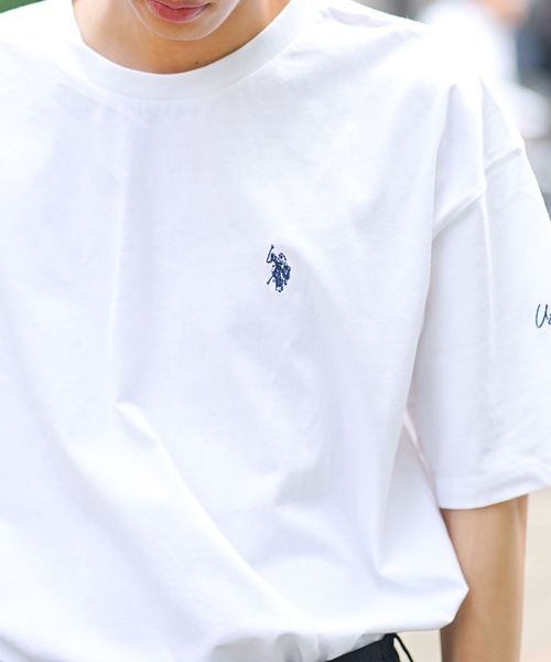 tシャツ 「U.S.POLO ASSN./ユーエスポロアッスン」ワンポイント　ブランドロゴ刺繍　 ビッグシルエット　Tシャツ オーバーサイズ メンズ | U.S. POLO ASSN. | 07