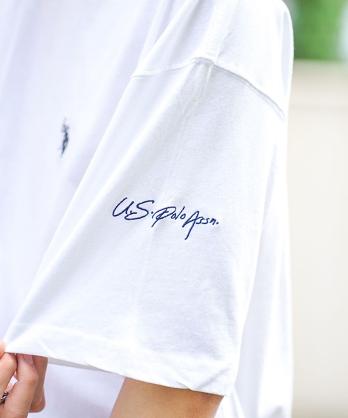 tシャツ 「U.S.POLO ASSN./ユーエスポロアッスン」ワンポイント　ブランドロゴ刺繍　 ビッグシルエット　Tシャツ オーバーサイズ メンズ | U.S. POLO ASSN. | 08
