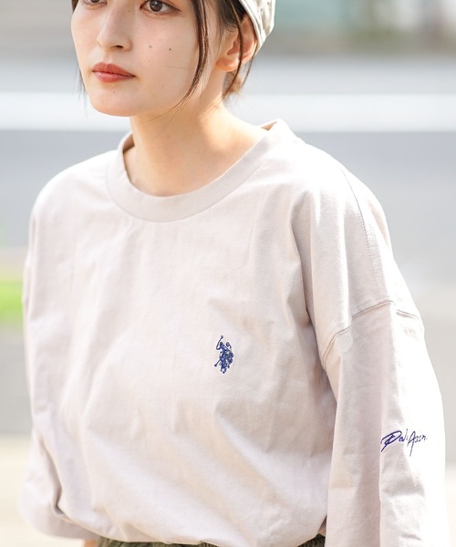 tシャツ 「U.S.POLO ASSN./ユーエスポロアッスン」ワンポイント　ブランドロゴ刺繍　 ビッグシルエット　Tシャツ オーバーサイズ メンズ | U.S. POLO ASSN. | 13