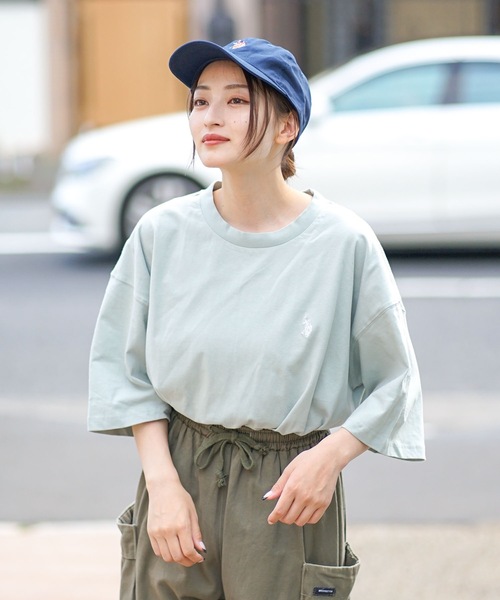 tシャツ 「U.S.POLO ASSN./ユーエスポロアッスン」ワンポイント　ブランドロゴ刺繍　 ビッグシルエット　Tシャツ オーバーサイズ メンズ | U.S. POLO ASSN. | 17