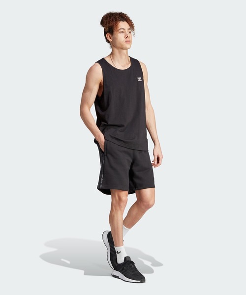 adidas パンツ グラフィック カモ柄 ストライプショーツ