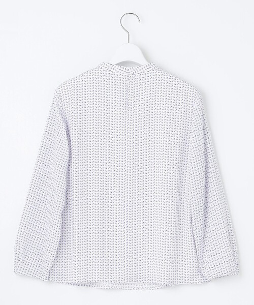 tシャツ 幾何プリント ボウタイ カットソー レディース