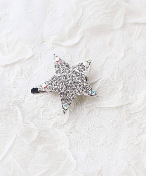 極美品】SWAROVSKISTELLA星形ヘアピンセット