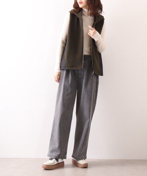 EGLANTINE ベスト ジレ 「EGLANTINE」ダンボール切替中綿ベスト