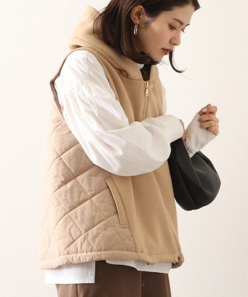 ベスト ジレ 「EGLANTINE」ダンボール切替中綿ベスト レディース EGLANTINE ベスト ジレ 「EGLANTINE」ダンボール切替中綿ベスト