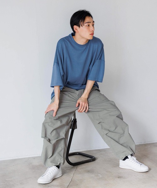 LOWRYS FARM カーゴパンツ ナイロンドロストカーゴパンツ100537