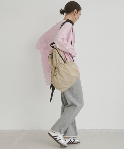 the barnnet ファードローストリングバックパック アイボリー LANE