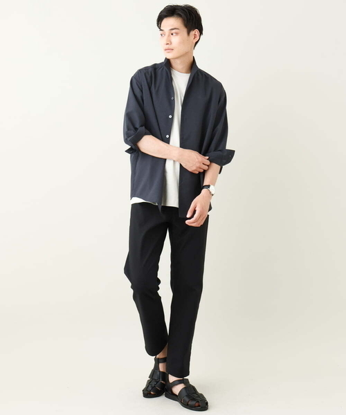 ARMANI スタンドカラー リネン混 ジャケット 110101763823437.75.-_1.jpg