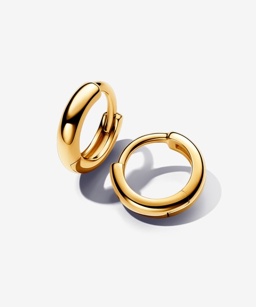 PANDORA（パンドラ） ピアス ラウンド ゴールド ハギ― フープ ピアス