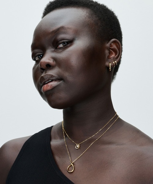 PANDORA（パンドラ） ピアス ラウンド ゴールド ハギ― フープ ピアス