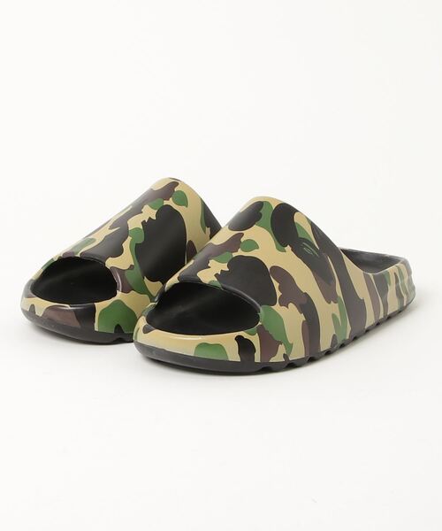 靴 1ST CAMO SLIDE SANDALS GREEN 27cm Bape 1st Camo Slide Sandals Green - May 2025 - 1K20-191-013