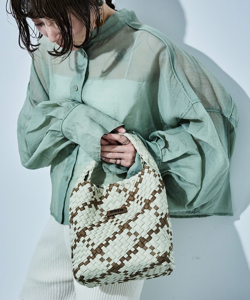 COS◆スラウチミニ メッシュトートバッグ ◆2色 メッシュバッグ | STORES