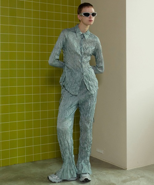 MAISON SPECIAL パンツ Twist Pleats Easy Flare Pants/ツイスト