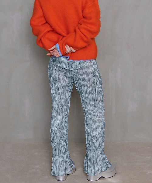 MAISON SPECIAL パンツ Twist Pleats Easy Flare Pants/ツイスト