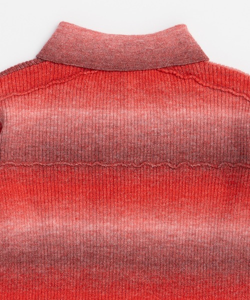 PRANK PROJECT ニット カスリニットシャツ / Blur Knit Shirt 
