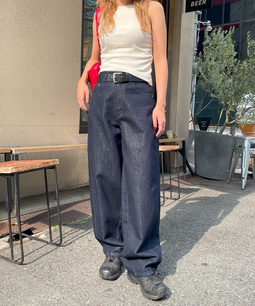 Mili affinity ジーンズ デニム デニムパンツ グリッターデニム