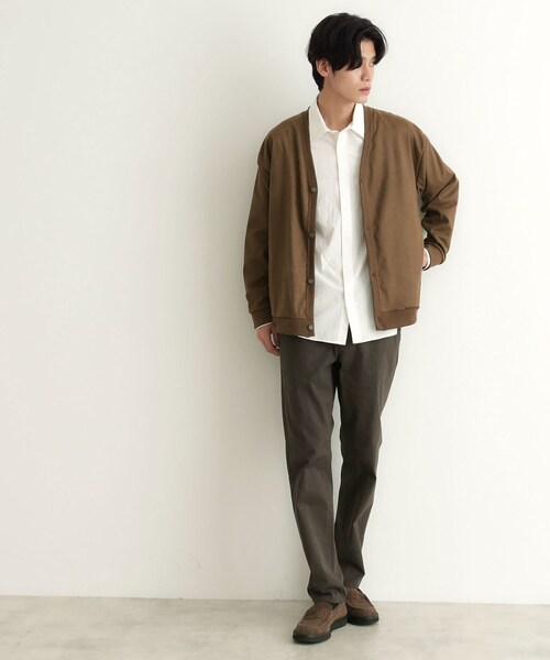 THE SHOP TK カーディガン ツイルスウェードタッチカーディガン メンズ  