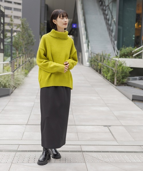 LAKOLE（ラコレ） ニット セーター 7ゲージタートルニットプルオーバー