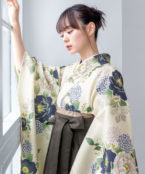SOUBIEN（創美苑） 着物 卒業式 floroレディース袴4点セット （着物
