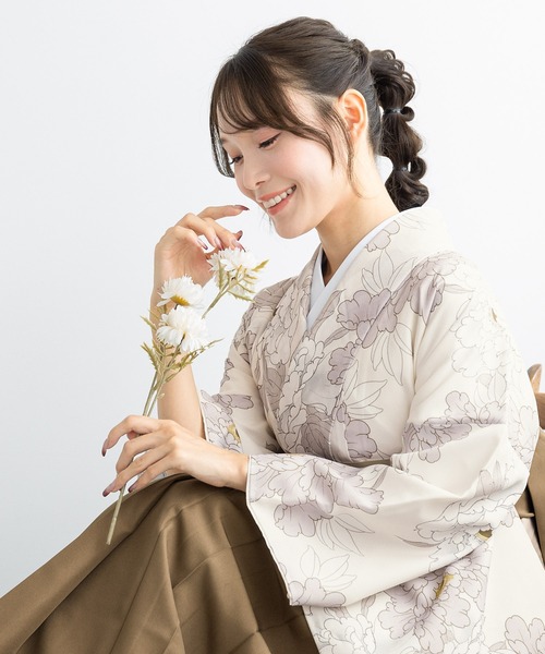 SOUBIEN（創美苑） 着物 卒業式 floroレディース袴4点セット （着物