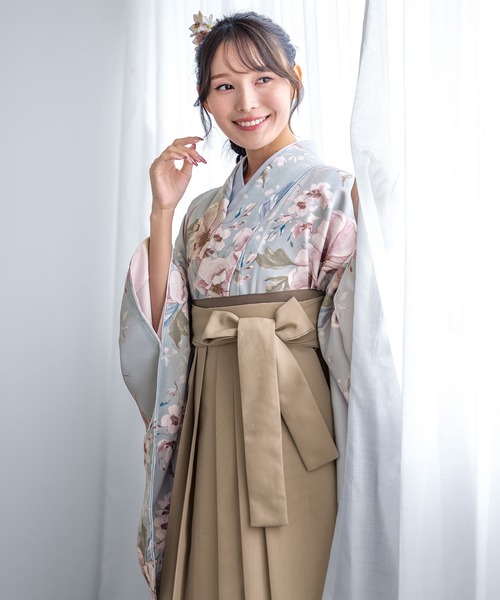 SOUBIEN（創美苑） 着物 卒業式 floroレディース袴4点セット （着物 