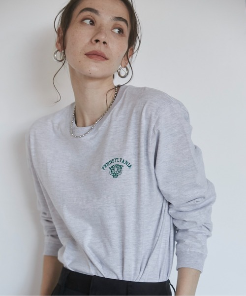 カラーワンポイントTシャツ&ロングパンツset gelato pique｜【ONLINE限定】CAT柄ワンポイントTシャツ&ロング