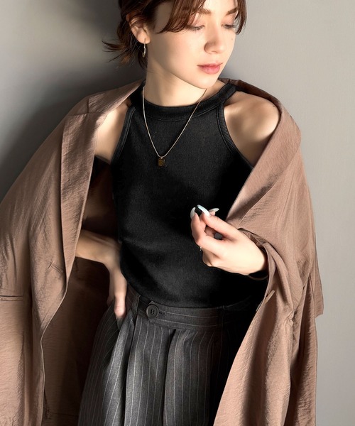 mily bilet タンクトップ ノースリーブ 「mily bilet」シンプルに1枚 