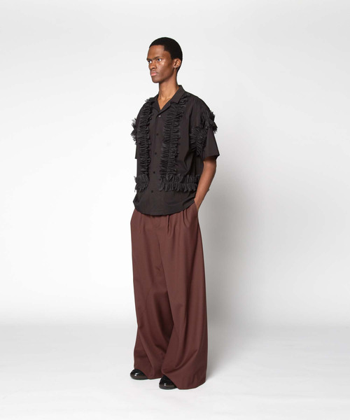 yoshiokubo GROUNDFLOOR スラックス ヨシオクボ / TWIST WOOL