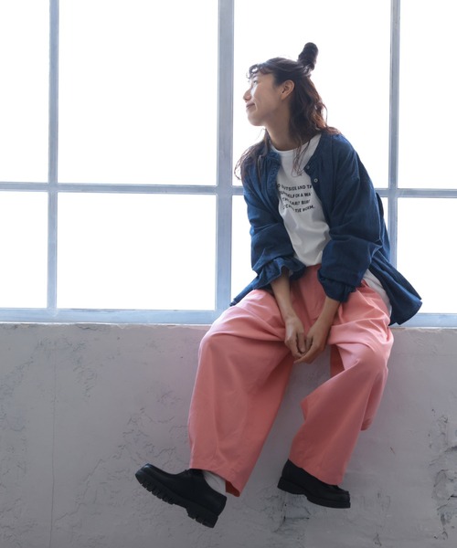 Soulberry　ワイドパンツ soulberry パンツ よこがおワイドパンツ レディース : ZOZOTOWN