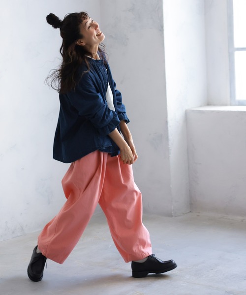 soulberry パンツ チューリップなワイドパンツ レディース